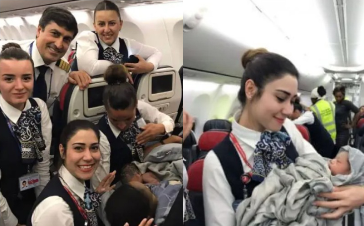 A Woman Delivered A Baby Girl At An Altitude Of 42000 Ft On Turkish Airlines Pictures Surface On Twitter