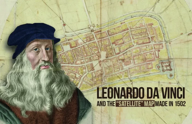 Leonardo da Vinci and the “satellite” map made in 1502